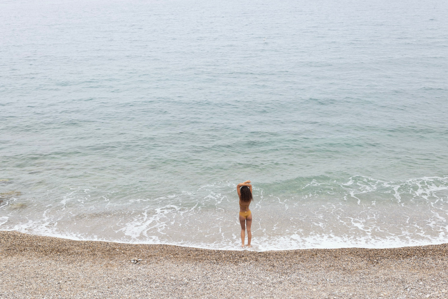 Il mare della Maremma visto dall'alto
